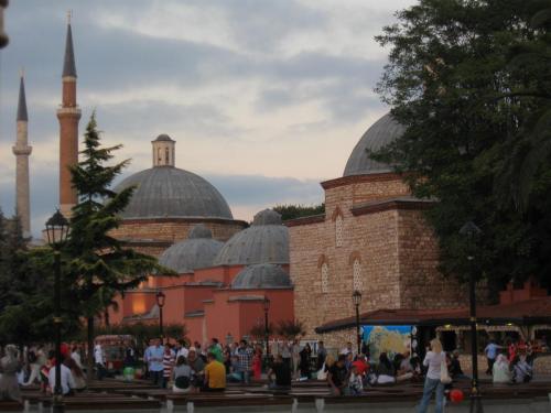 Outside the Aya Sofia Hamam